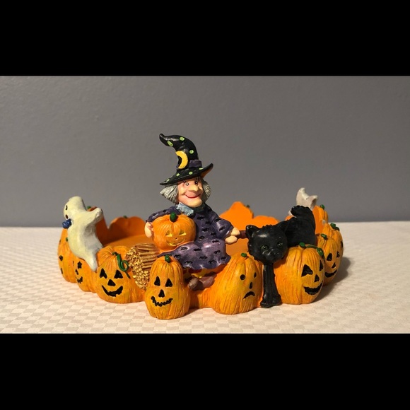 Vintage Elaine Thompson 6” Halloween Candle Ring - Picture 2 of 8